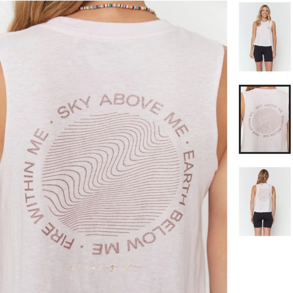 Spiritual Gangster Quartz Pink Crop Tank Small NEW - Picture 2 of 4